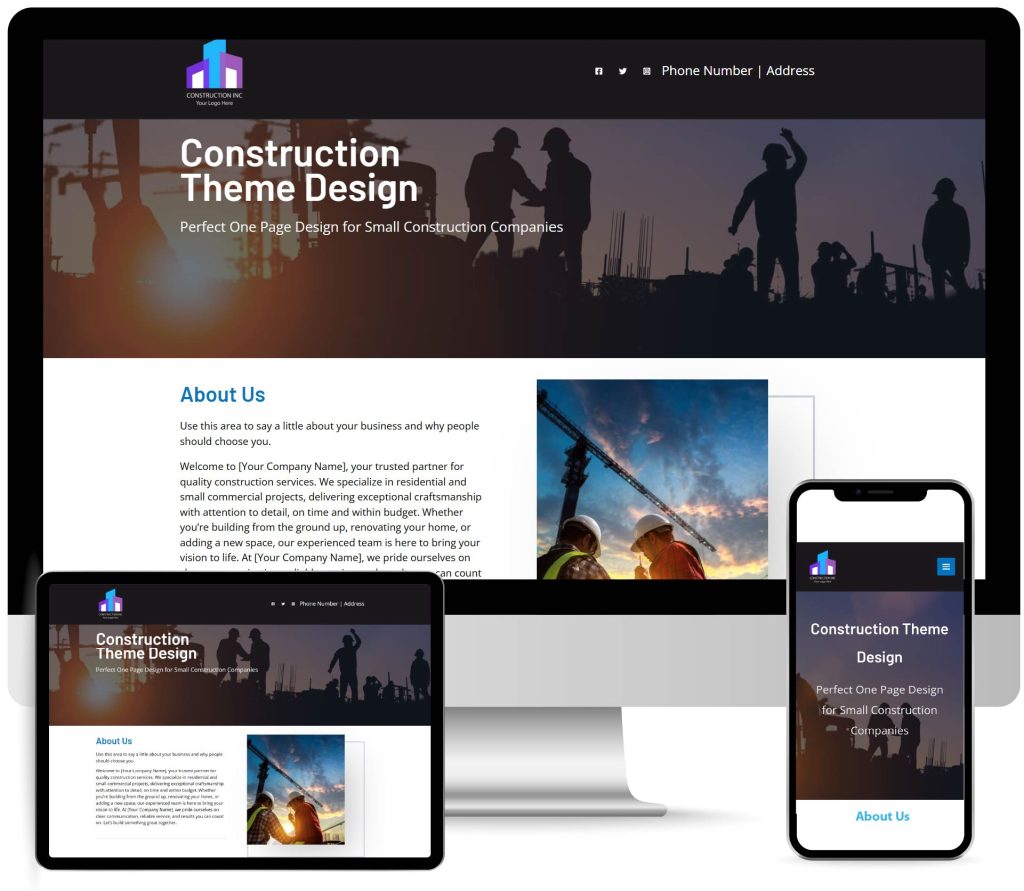 bluecraft websites construction design